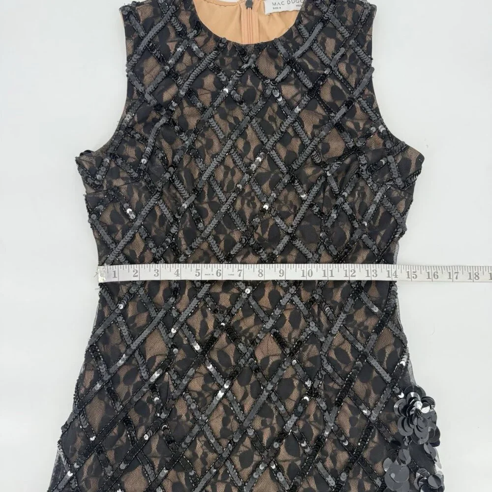 Mac Duggal Size 6 Black 94277 Embellished Sleeveless Mermaid Formal Gown Dress - Picture 13 of 16